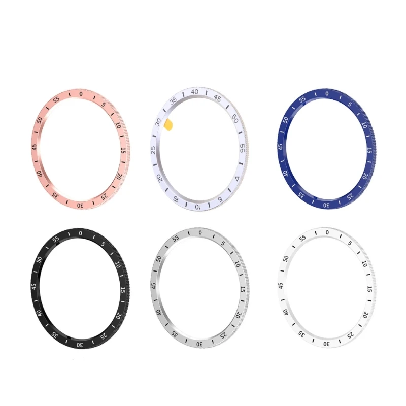 573A Sleek Aluminum Bezel Cover Frame Rings Cover Anti Scratch Aluminum Allloy Protections Suitable for Watch6 43mm/47mm