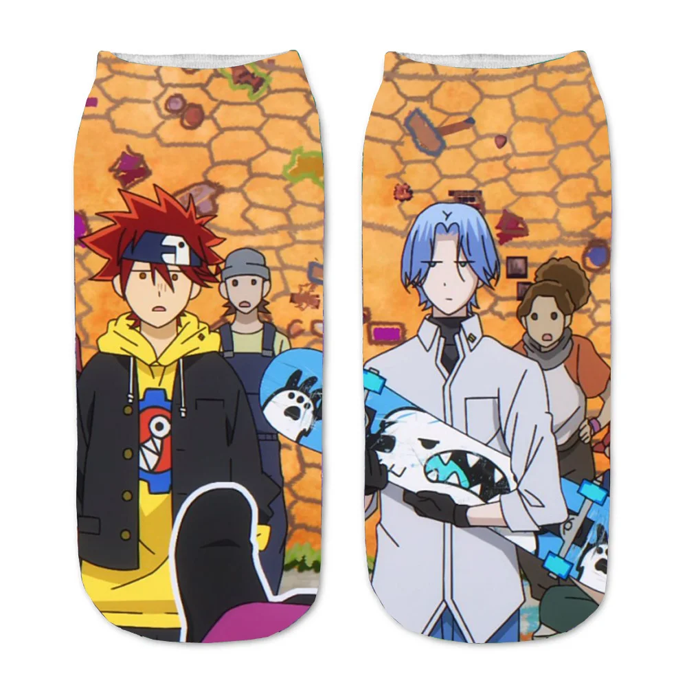 Men Women Socks Anime Sk8 the infinity 3D Printed Cartoon Straight Socks  Short Sock teenager Kawaii Party Ankle cute Sock