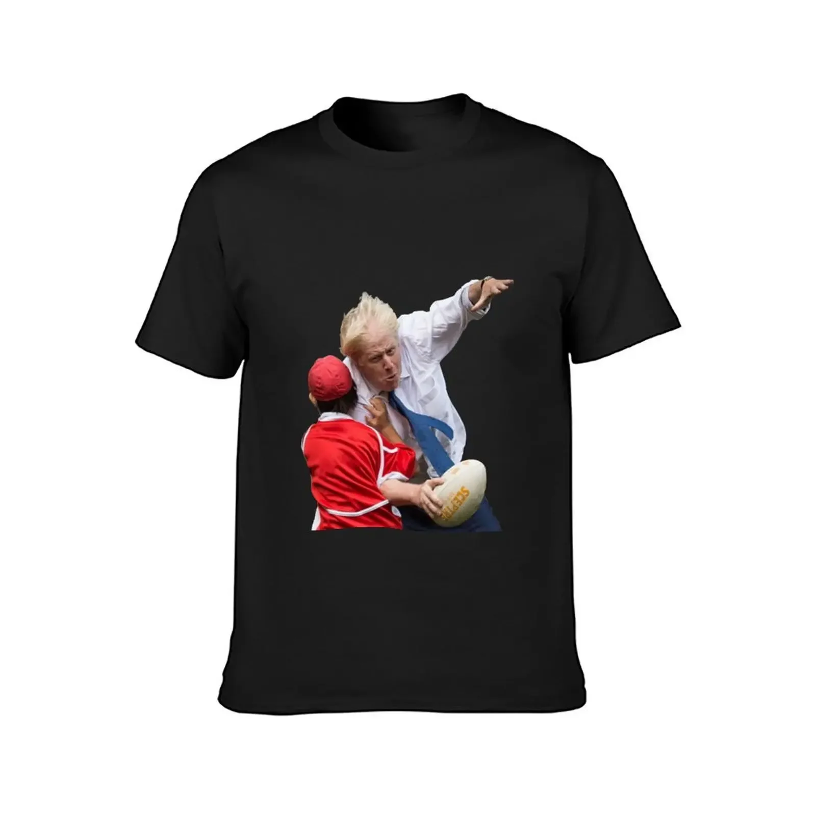 Boris Tackles Little Kid - Football Meme T-Shirt cheap stuff man clothes graphics mens funny t shirts