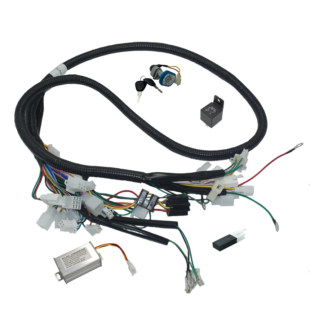 

Fardriver Vehicle Wiring Harness for Fardriver Hall/Encoder Controller Electric Bike Controller and Display System