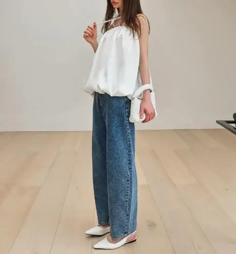 

2025 Solid Color Slim Fit Loose and Fashionable Women's Strapless Vest Summer Elegant Slim Fit Flower Bud Shape Strapless Vest