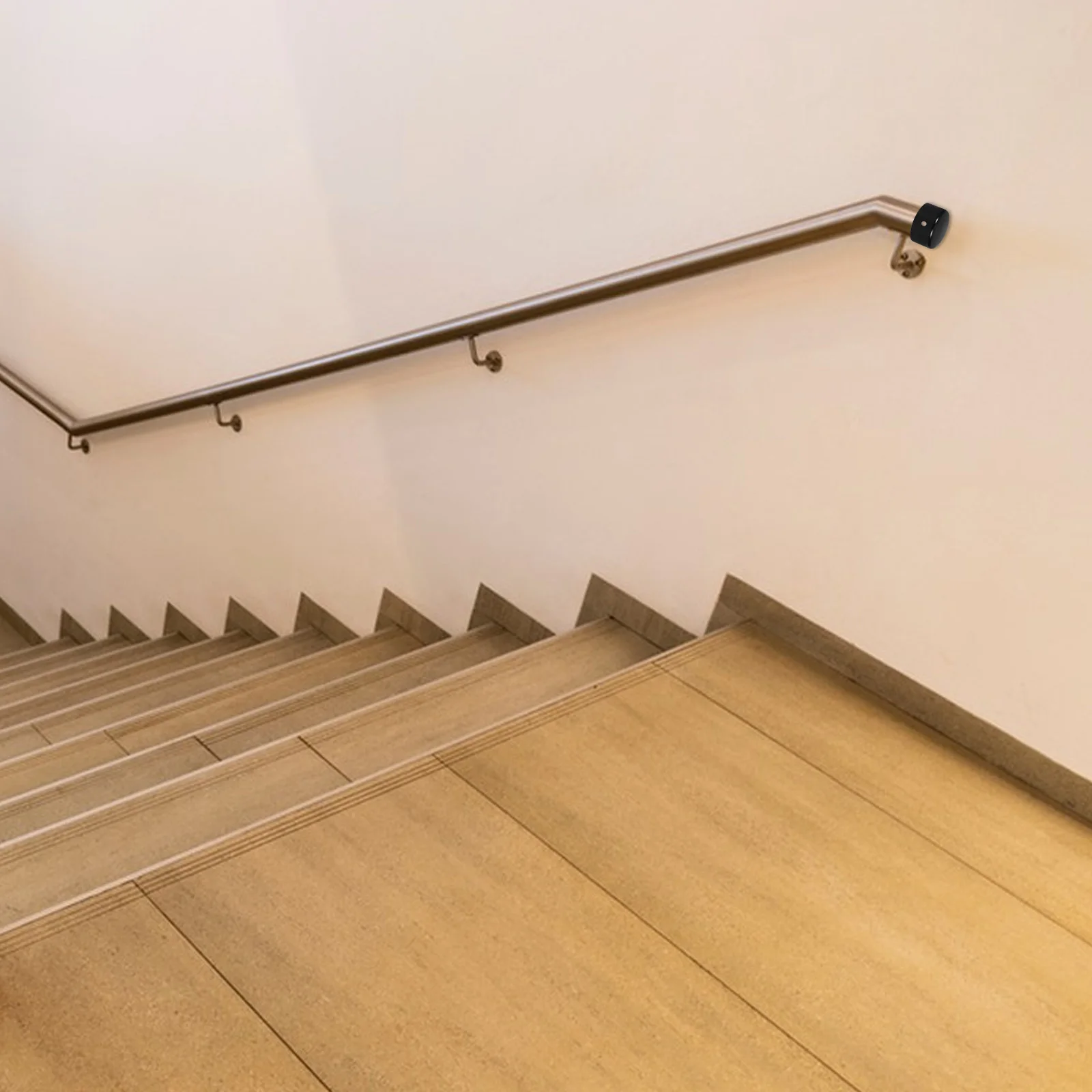 2Pcs Stainless Steel Handrail End Caps Protective Covers for Stair Railing Column Tube Pipe End Caps Chain Link Fence