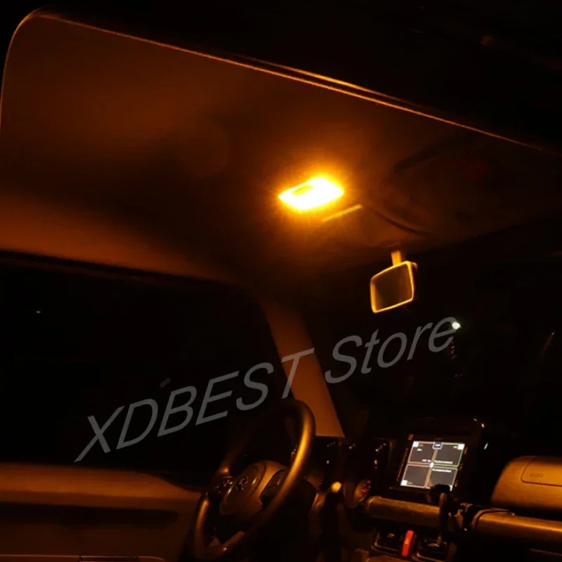 LED Night Interior Lamps Dome Map Roof Lights Bulbs Package Kit 6500K For Suzuki 3-door Jimny JB64 JB74 2019 2020 2021 2022 2023