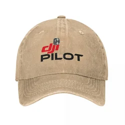 D-DJI Drone Pilot Baseball Caps Vintage Distressed Washed Operator Headwear Unisex Outdoor Workouts Adjustable Fit Caps Hat