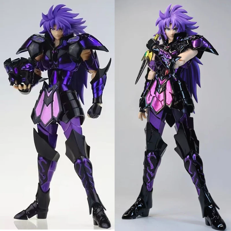 Figura de Acción de los Caballeros del Zodíaco: Modelo CS Saint Seiya Myth Cloth EX Saga Géminis con Armadura Dañada, Surplice de Hades, Caballeros del Zodíaco Dorado Oscuro