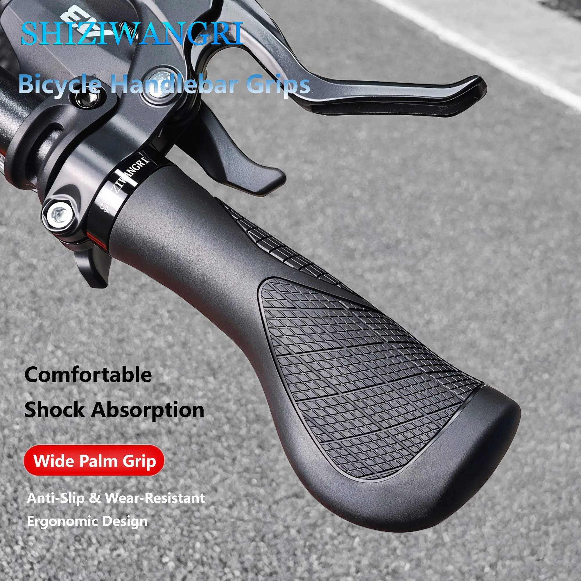 Non-slip MTB Bicycle Grips Ergonomics Bike Handlebar Covers 140mm Extended Bar End Mountain Bike Grips Handles for Bicycle