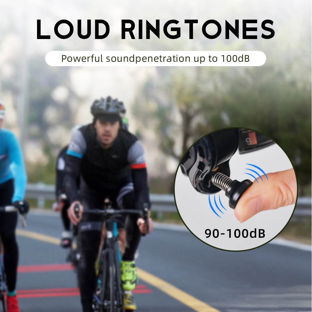 ThinkRider Bicycle Bell Invisible Cycling Safety Signal Warning Sound Loud and Clear Ringtone Fashion Horn MTB bike Accessories