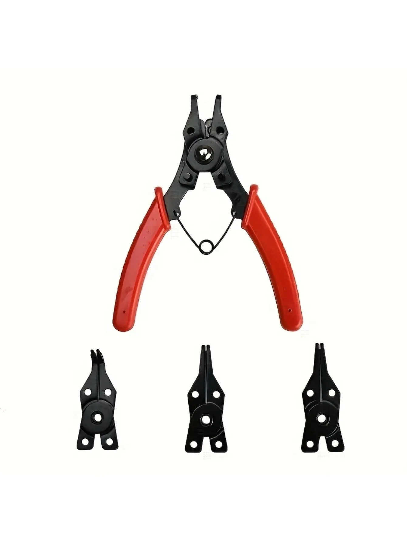 

4-in-1 snap ring pliers set Shell ring pliers multifunctional crimping detachable pliers head snap ring pliers manual tool multi