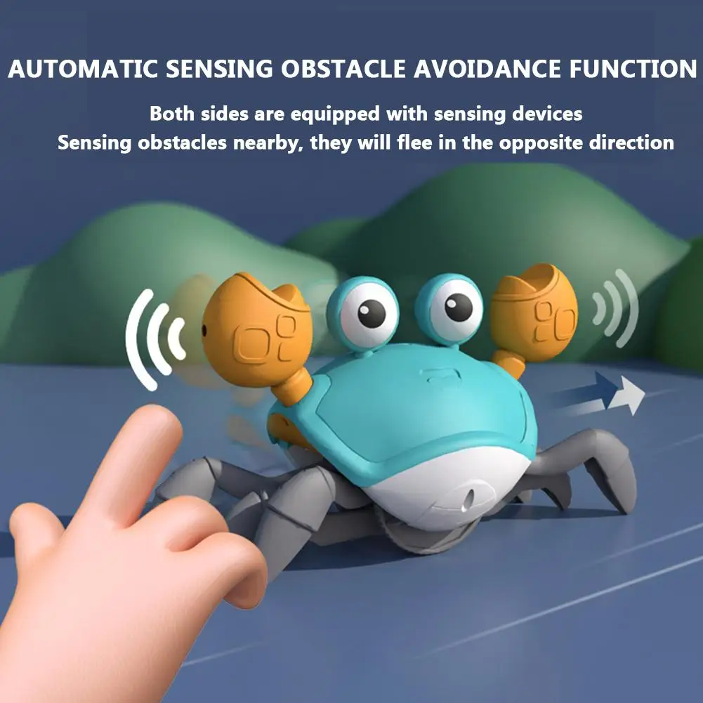 Dancing Electric Induction Crab Intelligent Induction Obstacle Cultivate Children Observe Reactivity Children Educational Toy