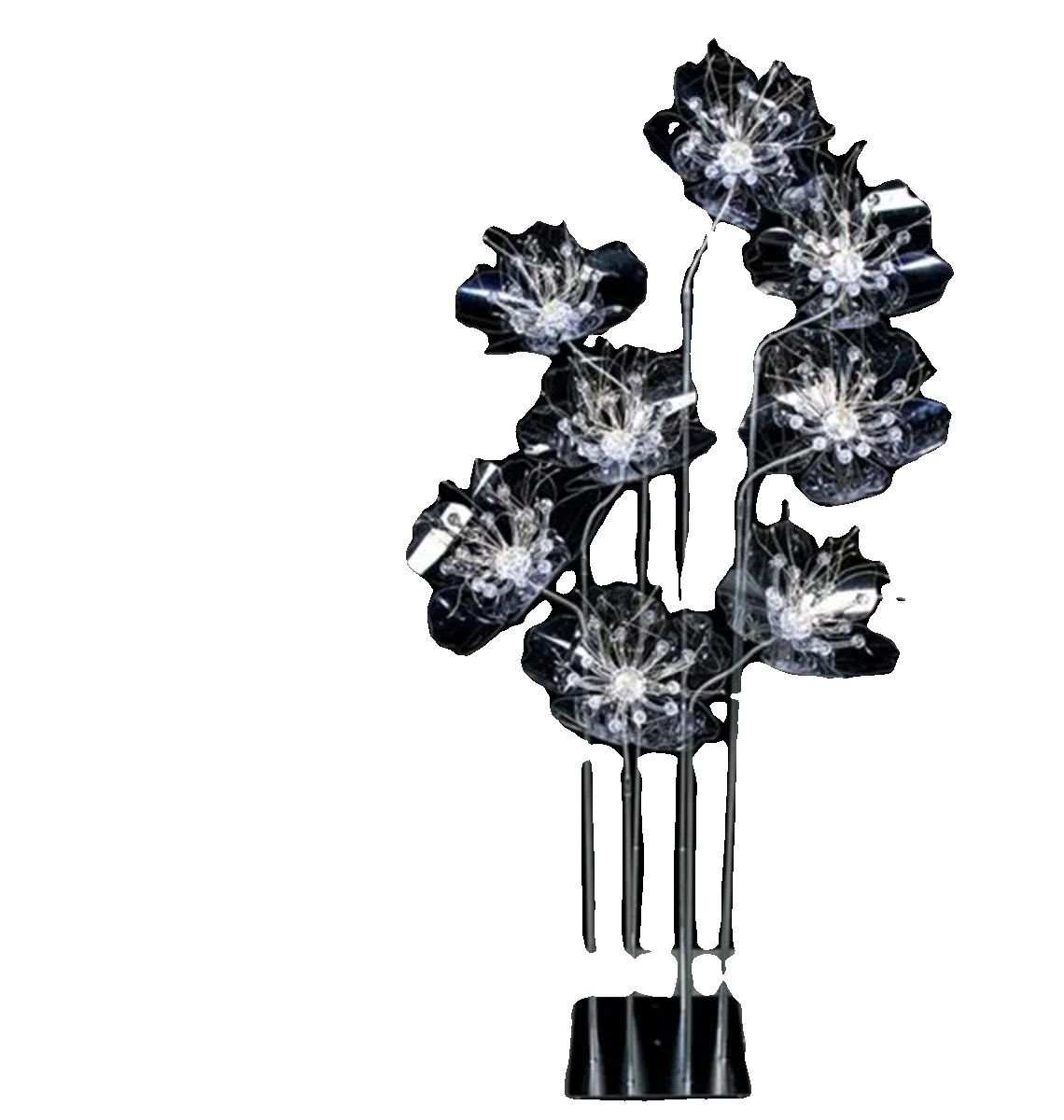 Wedding wedding crystal wedding road light flower new t table iron scene fabric background arrangement ornament stage