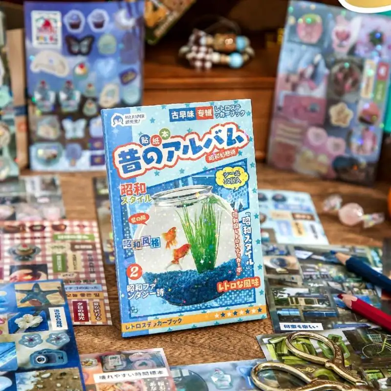 

Artistic Decorative Scrapbook Sticker for Adults Students, Journaling Sticker Book Aesthetic Sticker Scrapbook Sticker K1KF