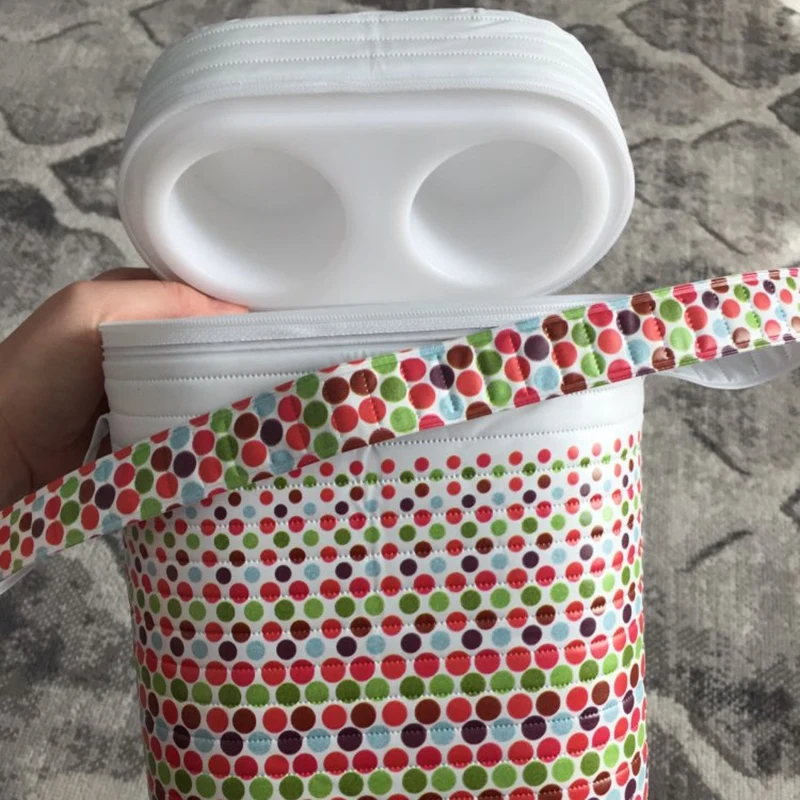 Bolsa portátil con dibujos animados para biberones, bolso aislante para biberones, bolso para mamá, bolsa térmica para leche y comida caliente