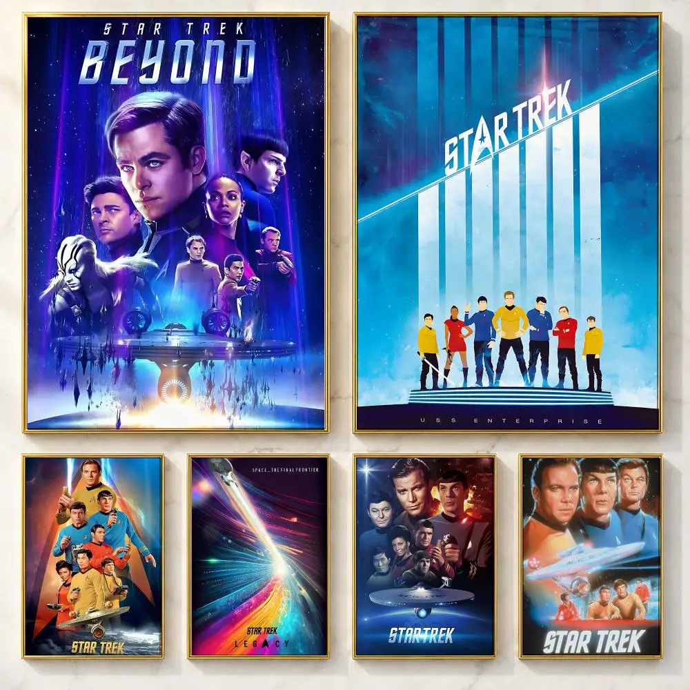 Durable Movie S-Star TrekS Poster Self-adhesive Art Poster Decoracion Painting Wall Art White Kraft Paper Home Decor
