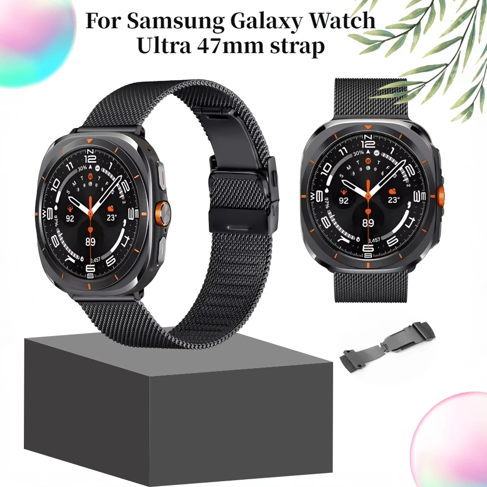 Milanese Band for Samsung Galaxy Watch Ultra 47mm Strap Breathable Bracelet Wristband for Galaxy Watch Ultra Replaceable Belt