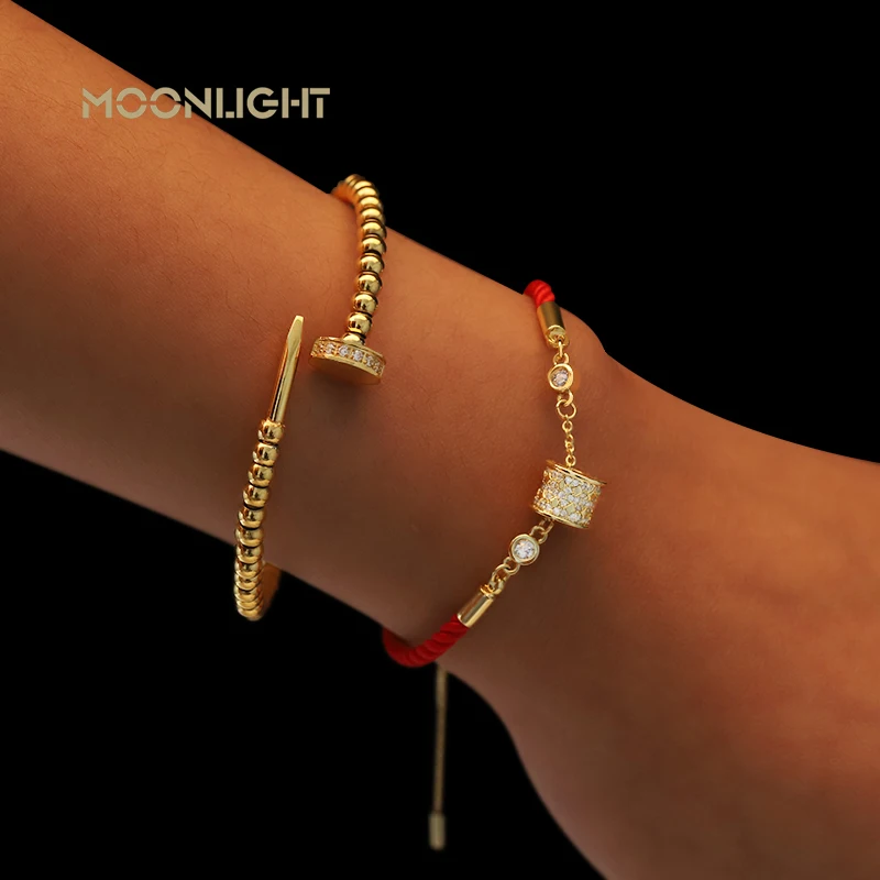 MOONLIGHT Lucky Red Key Bracelet For Women Fashion Jewelry Adjustable Charm Bracelets New Year Christmas Present Wholesale