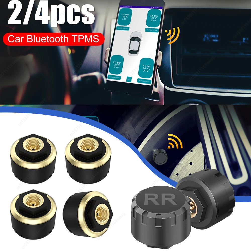 

Tyre Pressure Monitoring System Bluetooth-compatible Auto Motorcycle Tire Pressure Detection Mobile Phone Display Accessories