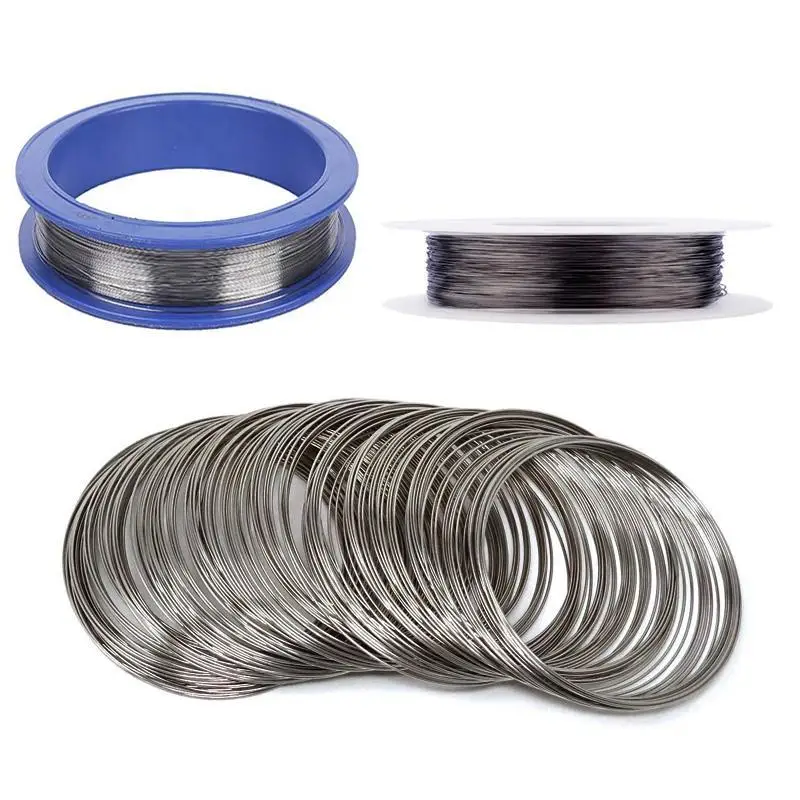 1/2/5meters 99% Purity Tungsten Wire Diameter 0.01-1mm DIY Experiment Material Electrical Heating Electrode Wire