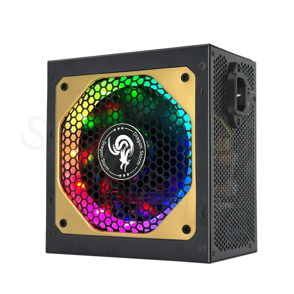 For Desktop PSU 80Plus Gold RGB ATX 850W Professional E-Sports Video Game Computer PC Power Supply Full Modular 20+4Pin 12V