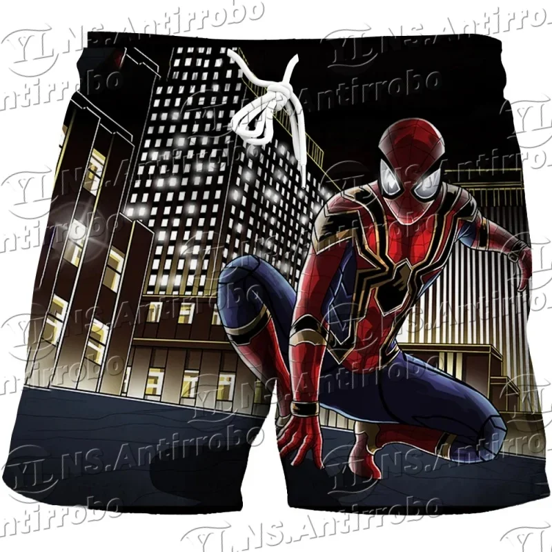 

Летние детские шорты Miniso Superhero Hulk с героями мультфильмов, шорты для мальчиков с Человеком-пауком Marvel, летние шорты для мальчиков, быстросохнущие