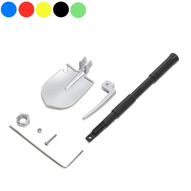 116Mm Simulatie Metalen Schep Decoratie Voor 1/8 1/10 Rc Crawler Auto Axiale Scx10 90046 Traxxas Trx4 D90 Redcat Upgrade Onderdelen