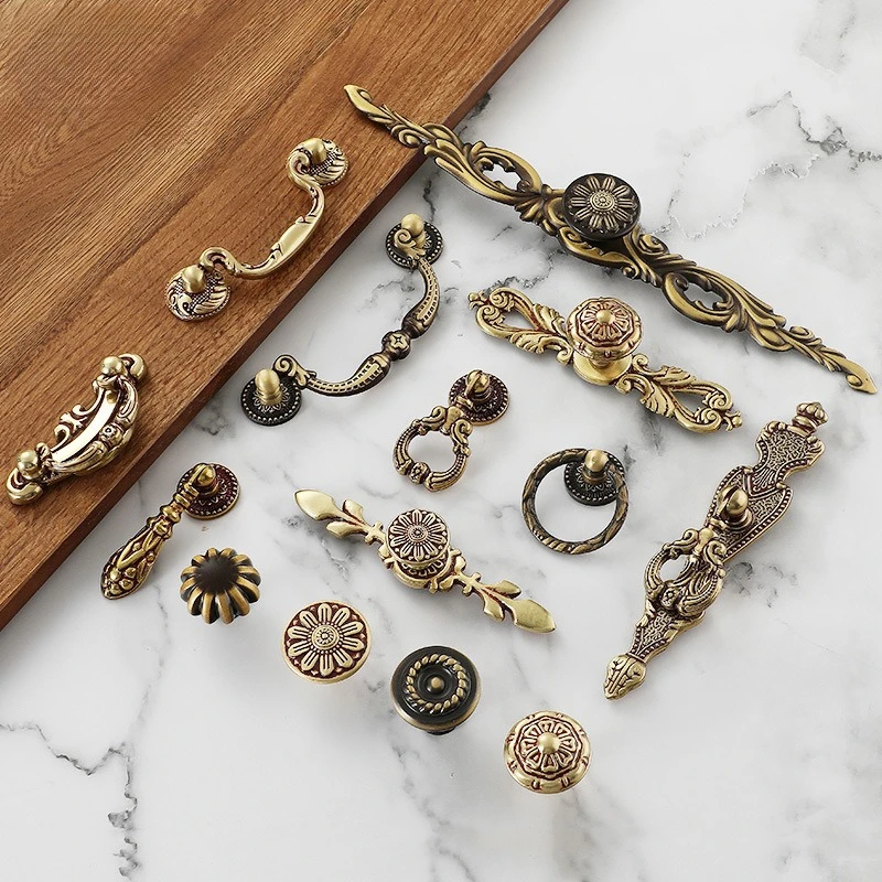 American Retro Shabby Chest of Drawers Pull Antique Bronze Cabinet Dresser Cupboard Wardrobe Shoe Cabinet Handle Knob