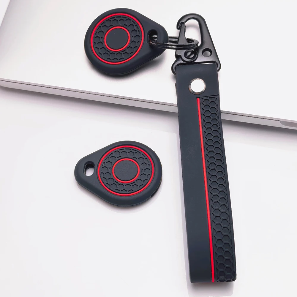 Key Shell Cover for Teardrop RFID Induction Access with Keychain Anti-Scratch Shockproof Soft Grip Dust Cover Easy Install