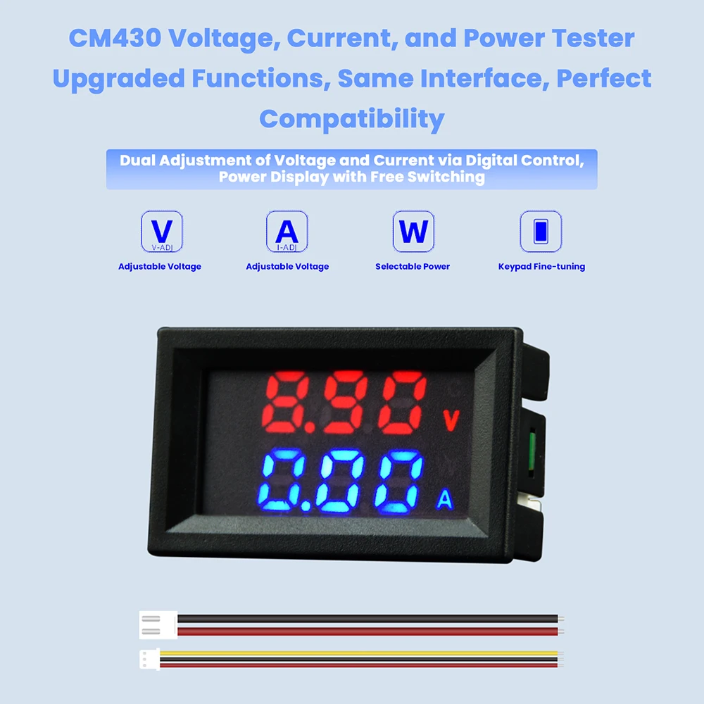 CM430 DC 4-30V 10A Voltmeter Ammeter 0.28