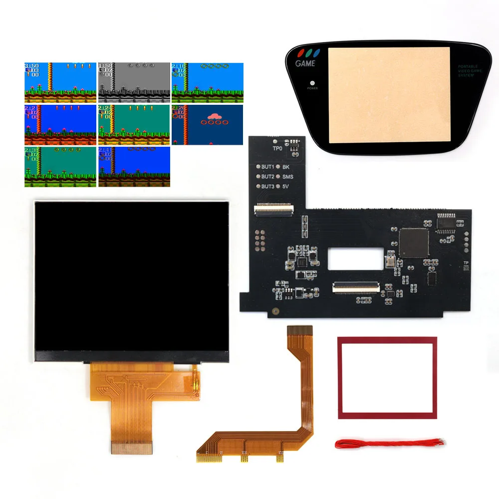 Écran LCD IPS haute luminosité de 3.5 pouces, 640x480 RGB, Kits MOD pour Console SEGA NOMAD avec menu OSD