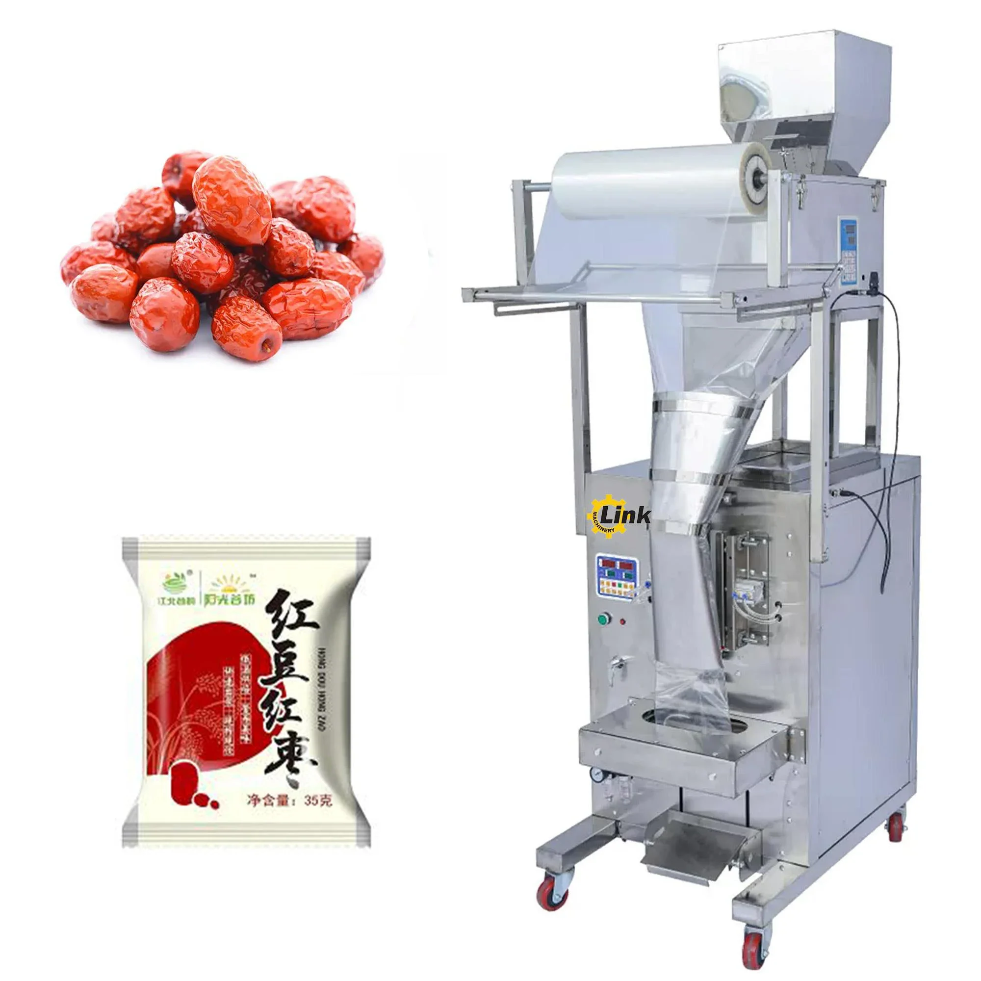 

LINK brand Best Selling Multi Functional Large Weighing Banana Chips Potato Chips Nut Bags Dates Packaging Machine