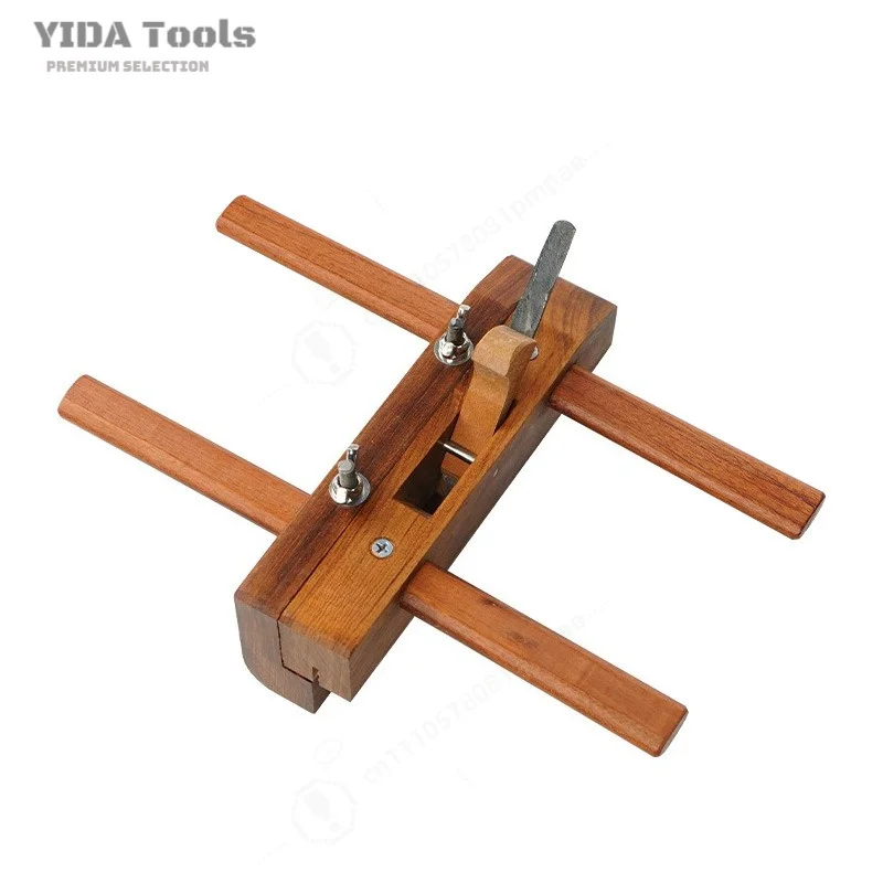 Suanzhi Wood Groove Spoke Plane Adjustable Blade Distance Woodworking Slotting Hand Trimming Tool