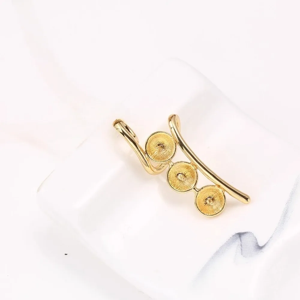 

5pcs Pendant Clasp Bail Connector Copper Plated 18K Gold Pendant Settings Jewelry Findings Parts Fittings Connection Accessories