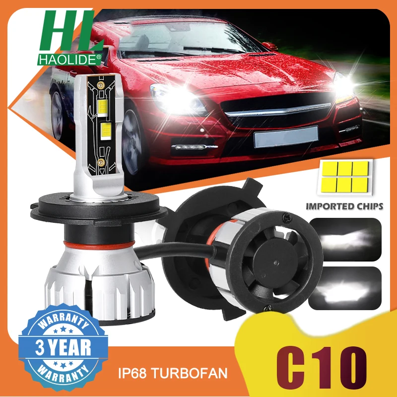 

HAOLIDE 20000LM H7 CANBUS LED Headlight Bulbs H1 H11 9005 HB3 9006 HB4 6500K Super Bright Led Car H4 Auto Turbo Fog Light 12V