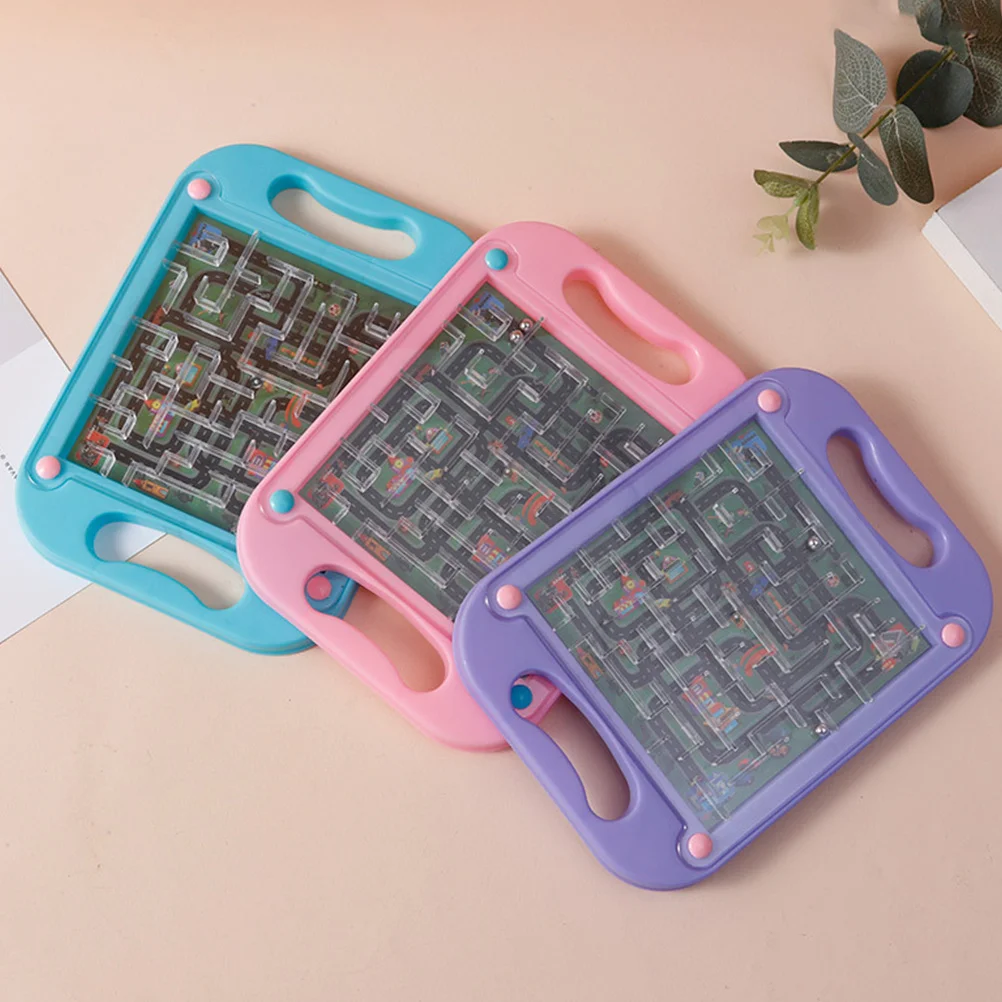 Labyrinthe de perles pour enfants, jeu de Puzzle en plastique de qualité supérieure, bord lisse, labyrinthe de perles mobile éducatif, casse-tête, jeu d'apprentissage pour tout-petits, 4 pièces