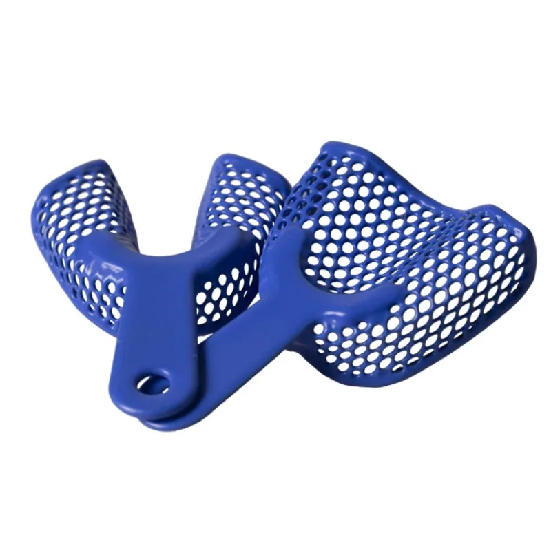 30 Pairs Dental Plastic-Steel Tray Teeth Trays Dental Impression Trays Dental Oral Impression Trays Mesh Shape Dentist Tools