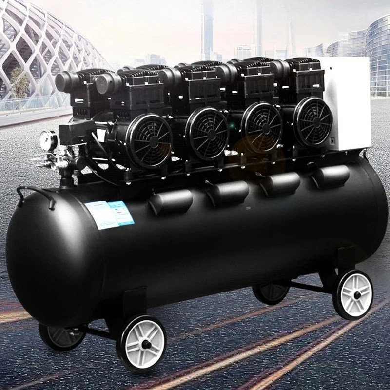 

compressor Industrial grade 220V silent woodworking painting decoration air pump Steam repair oil-free air compressor air pump