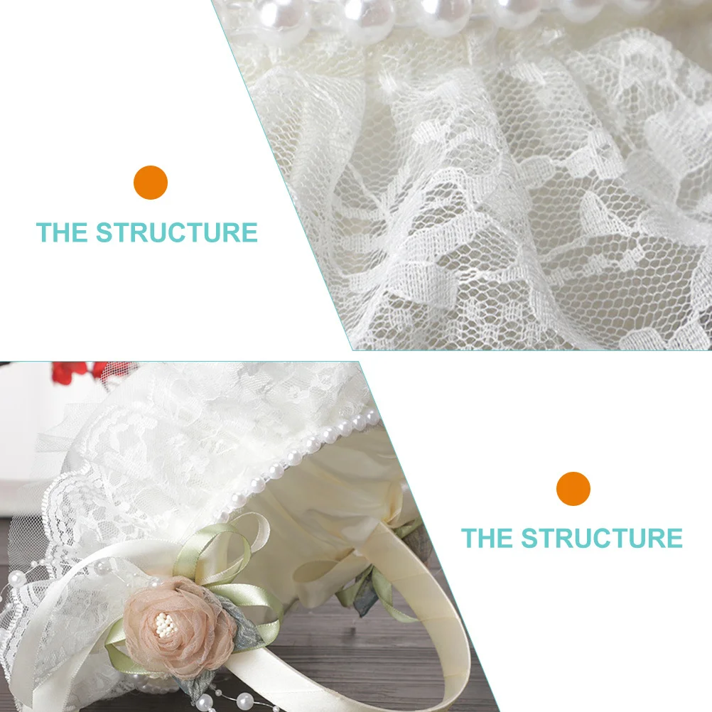 

Luxury Pearl Flower Girl Basket for Wedding Events Delicate Craftsmanship Bridal Shower Engagement Party Flower Baskets Decor