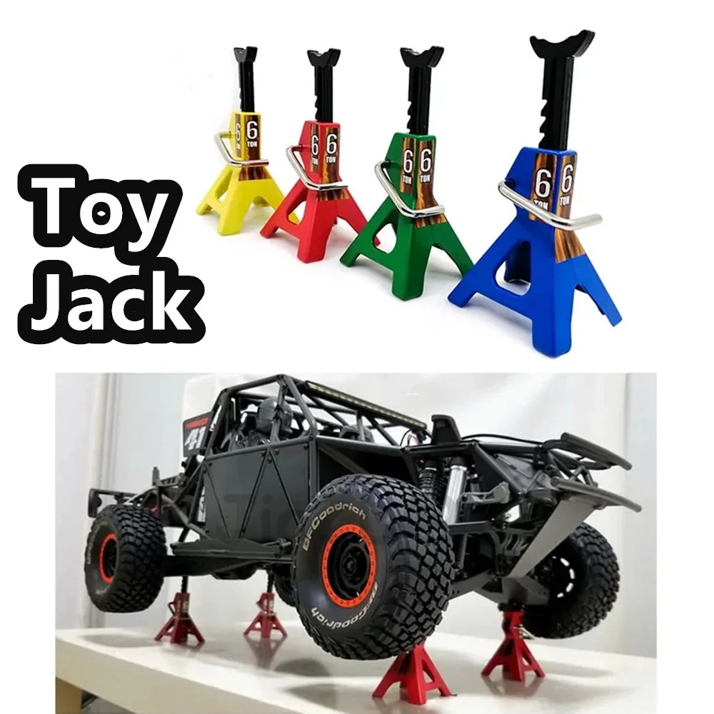 Supports de cric de Simulation RC, cric de jouet de 6 tonnes adapté aux voitures jouets RC, outil de réparation pour chenille 1/10 RC SCX10 D90 CC01 TRX4 Axial