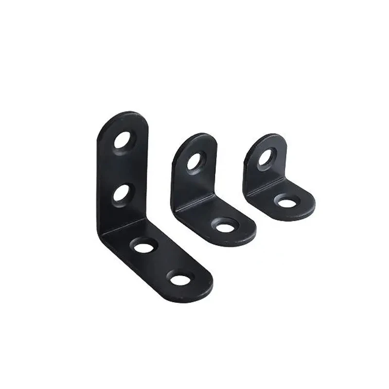 L Suporte Em Linha Reta Ângulo, Preto Ângulo Direito, 90 Graus Prateleira Suporte, Prateleiras, Caixas De Madeira, Móveis, 12Pcs