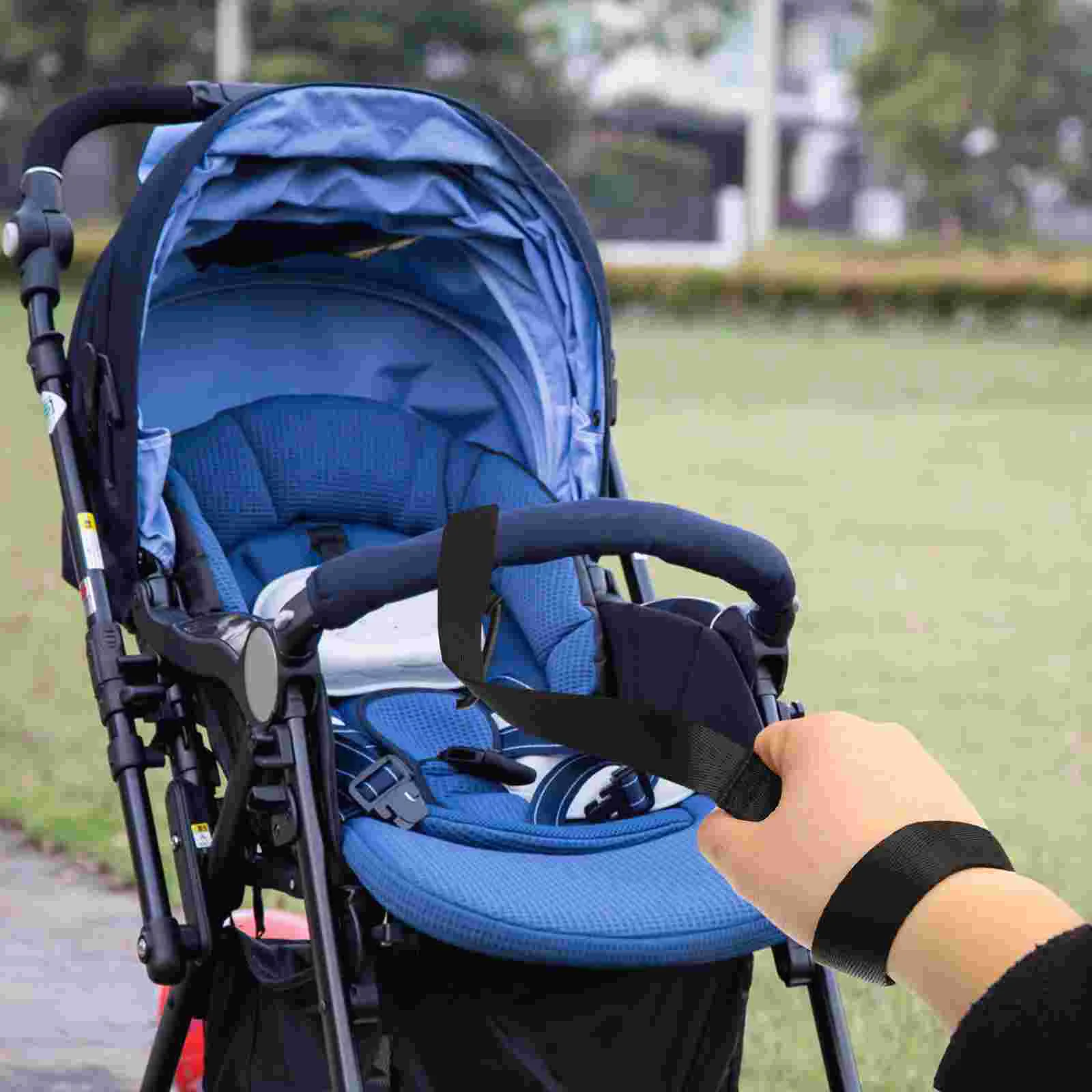 2 Pcs Adjustable Stroller Safety Wrist Strap Newborn Hook Harness Straps 5500X350X200CM Polyester Baby High Chair