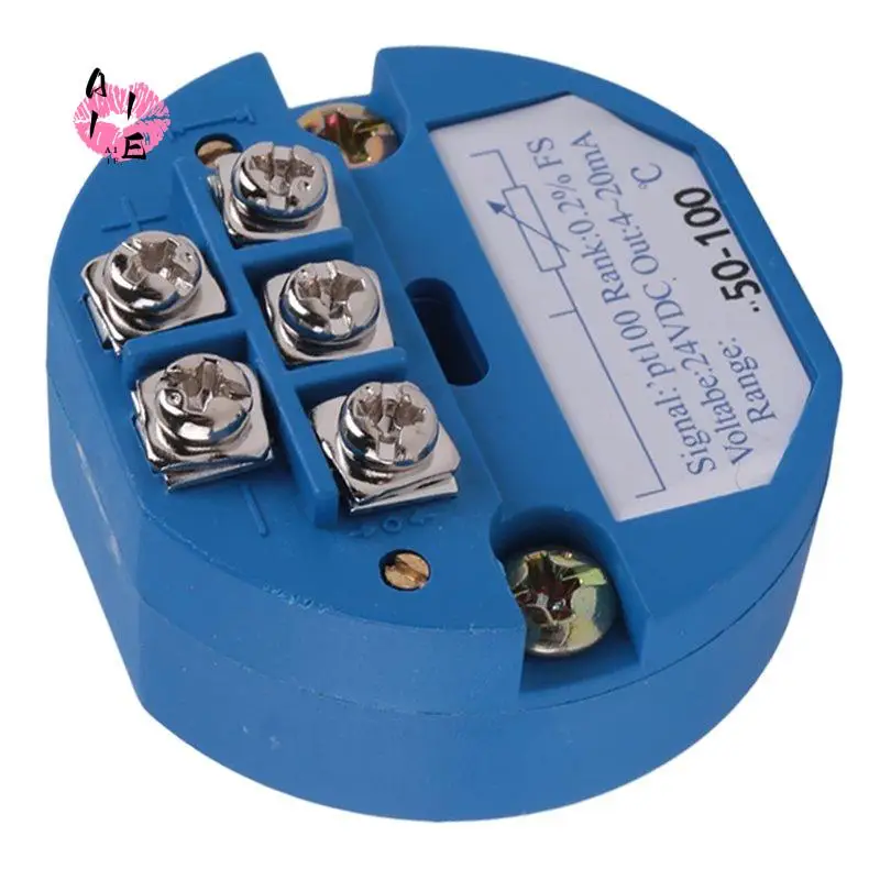 A11E-RTD PT100 Temperature Transmitter Module Thermal Resistance -50-100°C DC24V Output 4-20MA Easy Install