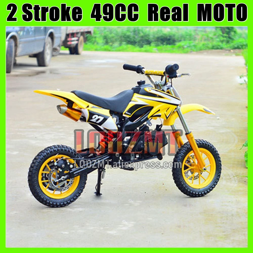 2-Stroke 49 50CC Dirt Bike ATV Off-road Superbike Mountain Race Gasoline Small Buggy Moto Bikes Racing Autocycle Mini Motorcycle