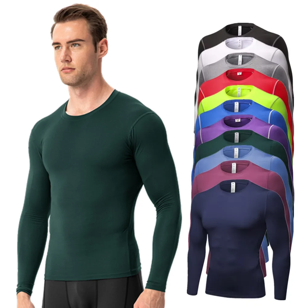 

Мужская спортивная футболка с длинным рукавом для бега, тренировок, йоги, фитнеса, велоспорта, влагоотводящая, для занятий спортом, размеры S, M, L, XL, 2XL, 3XL