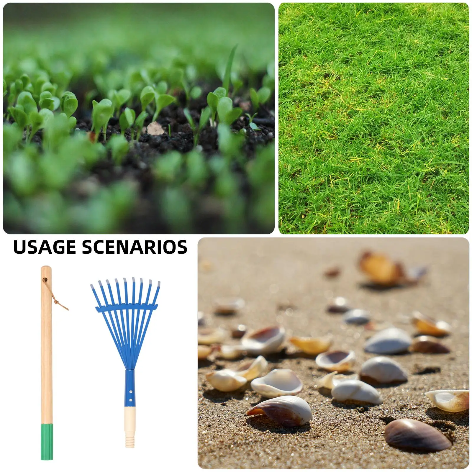 أدوات حديقة خشبية قابلة للفصل للأطفال أدوات حديقة حديدية للأطفال أدوات حديقة معدات أشعل النار