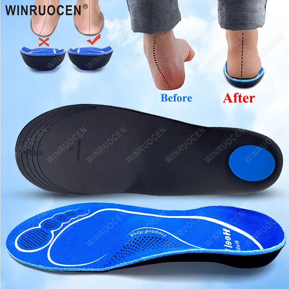 1 Pair Arch Support Sports Shoes Insoles EVA Running Insole for Feet Shock Absorption Shoe Sole Plantillas Comfortable Insert