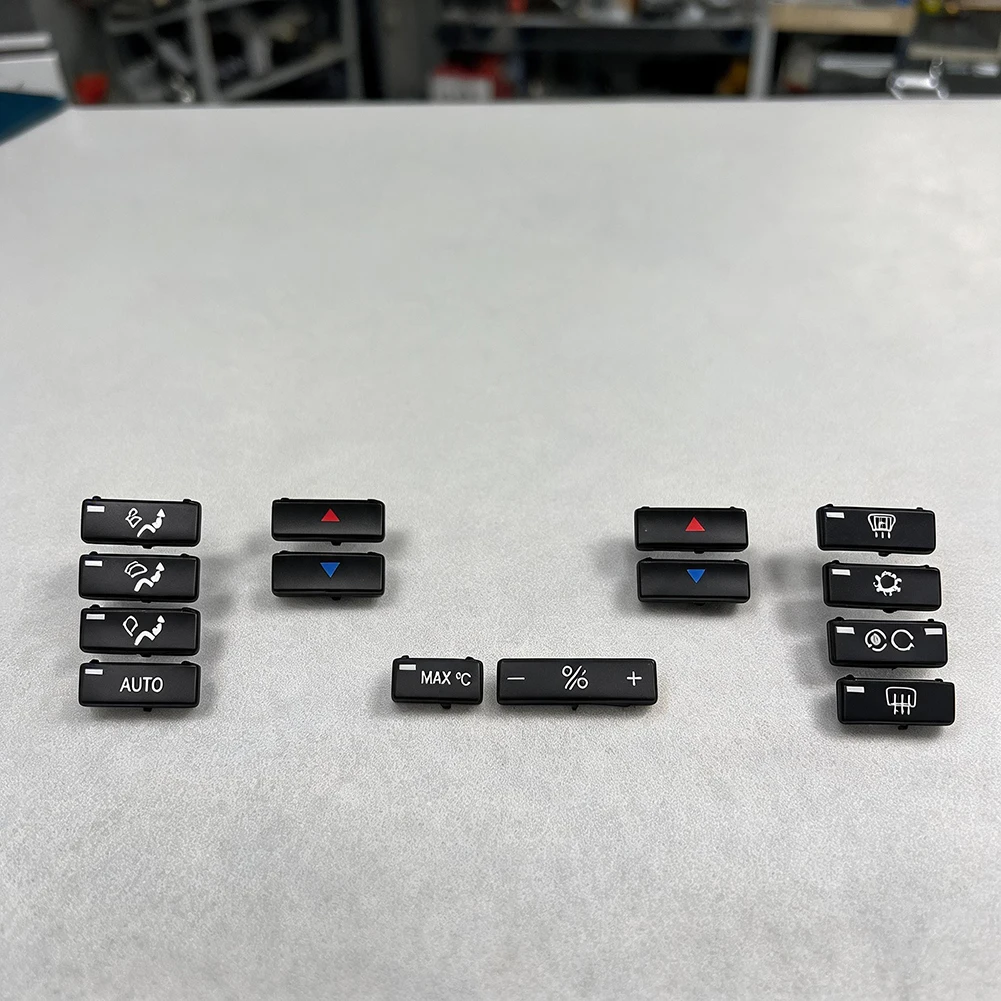 For BMW E39 1995-2003 and X5 E53 2000-2007 HVAC Control Button Switch Set Designed for Accurate Fit and Reliable Operation