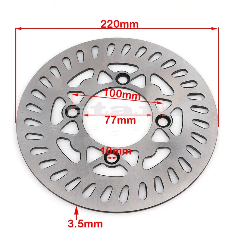190mm/220mm Motocross Motorcycle Brakes Pitbike Pads Pocket Bike Disc Accessories Pit CRF KAYO BSE 110cc 125cc 140cc 160cc