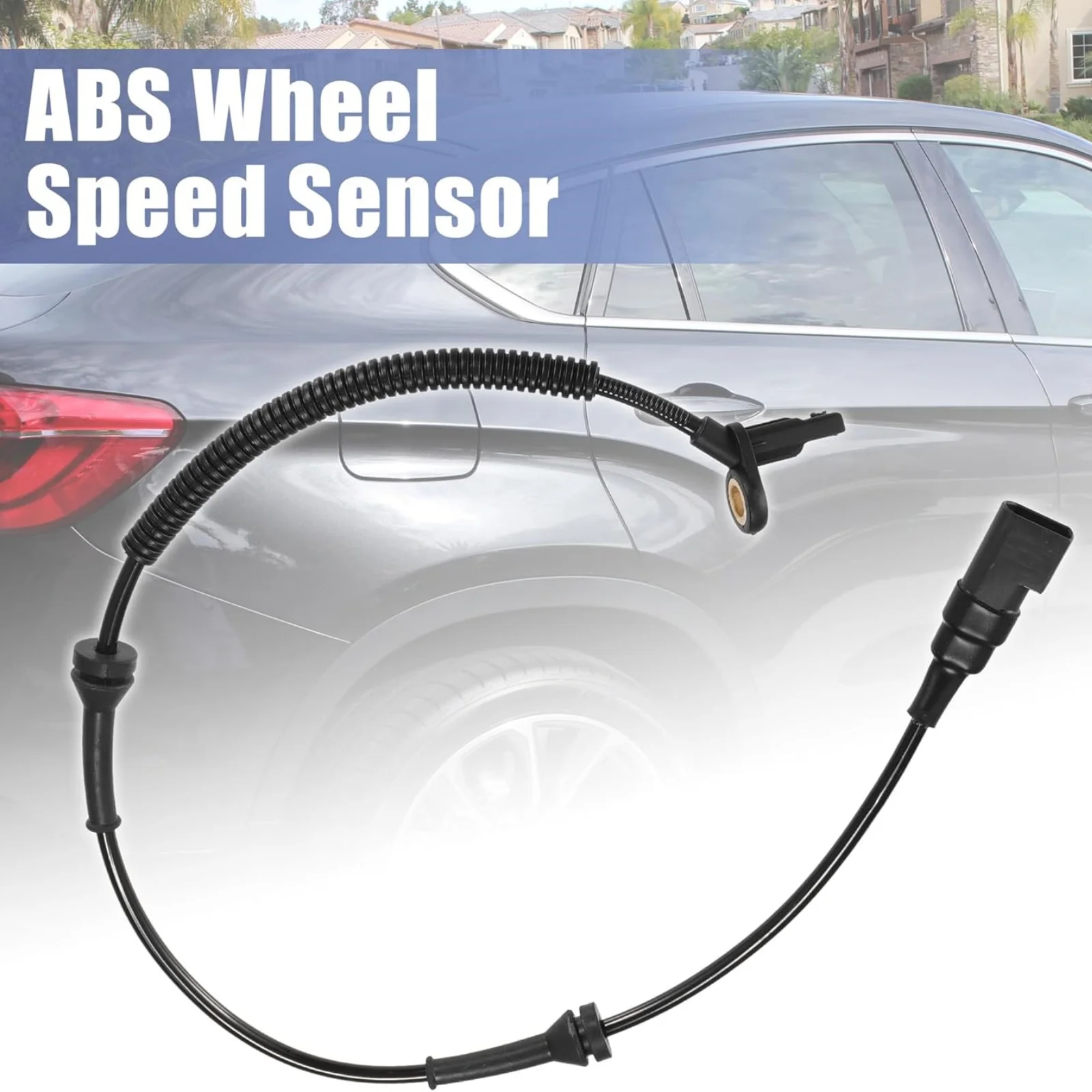1 Sensor ABS delantero para coche, duradero, para Ford Transit Connect Mk1 y Tourneo Connect Mk1 OE:2T142B372AA 2002-2012, color negro
