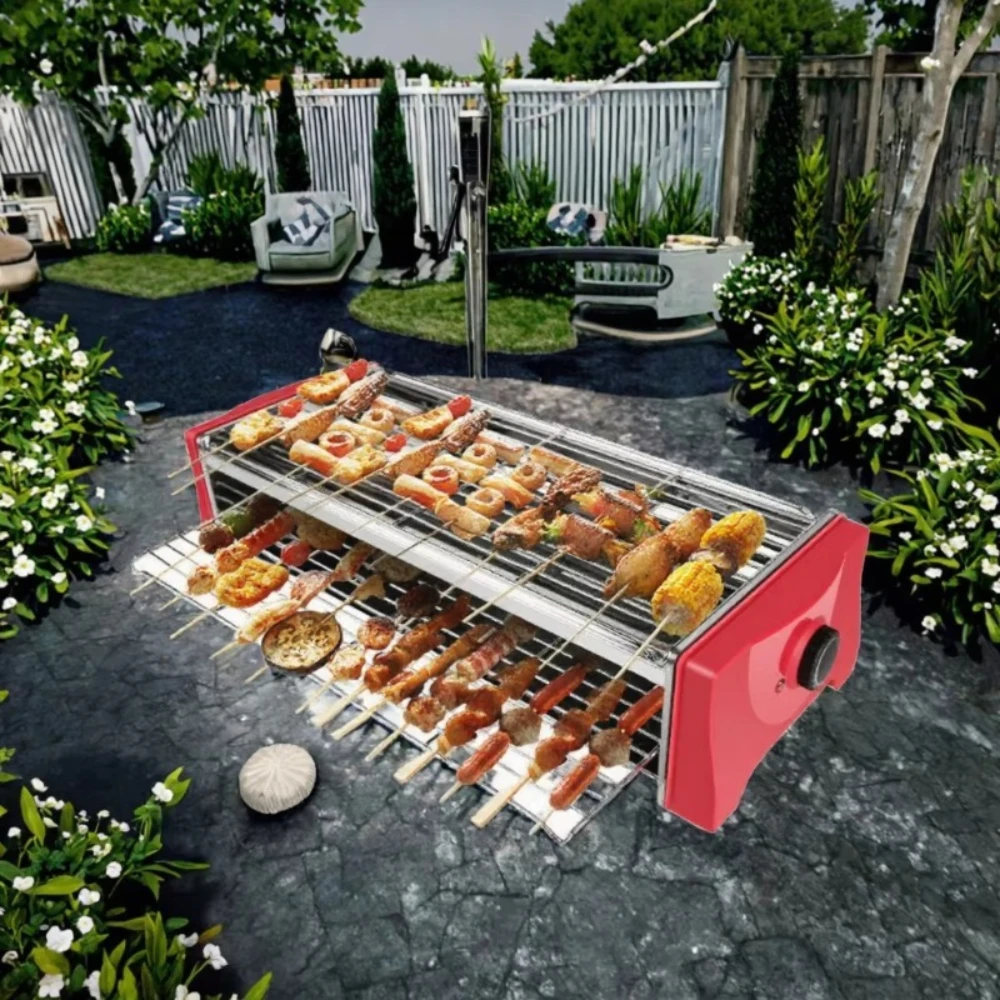 Large Highly Efficient Multifunctional Detachable Outdoor Indoor Table Smokeless Electric Grill Barbecue Griddle BBQ Party - view 5