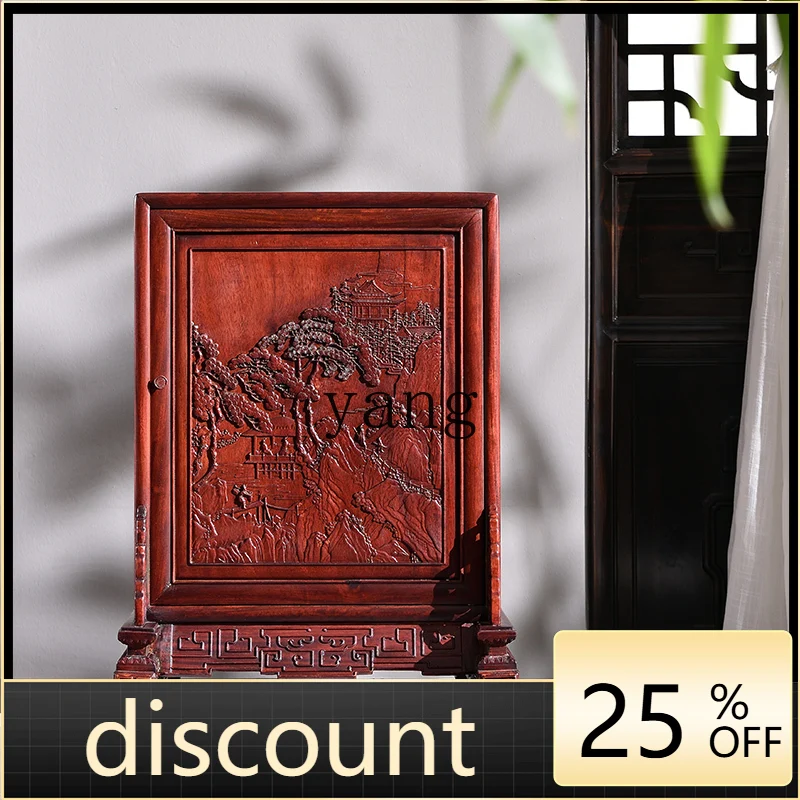 LH mahogany furniture study cabinet Chinese carved storage storage cabinet