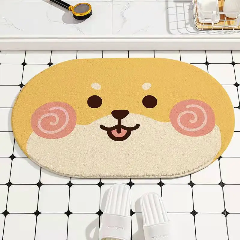 

Bathroom Absorbent Mat Household Toilet Bedroom Entry Door Mat toilet Carpet Toilet Door Mat Non-slip Mat